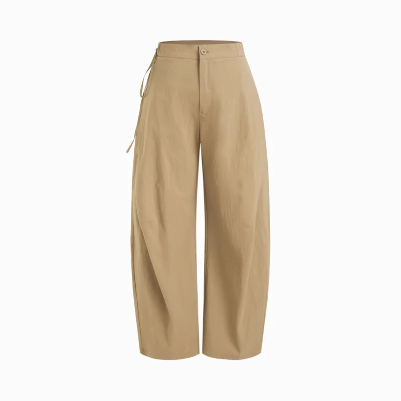 Damen Bequeme Weite Stoffhose Drune