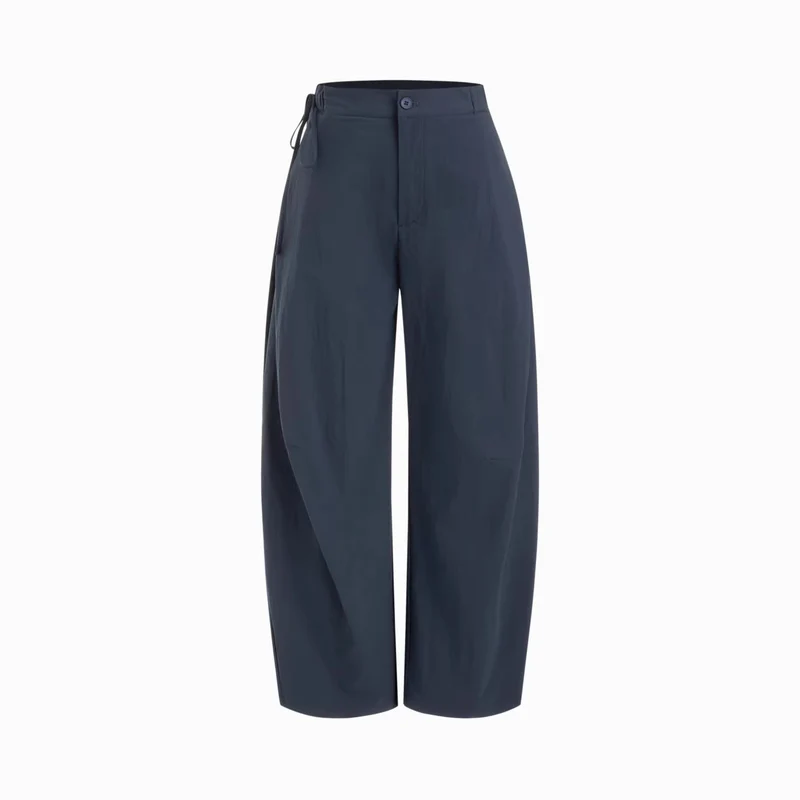 Damen Bequeme Weite Stoffhose Drune