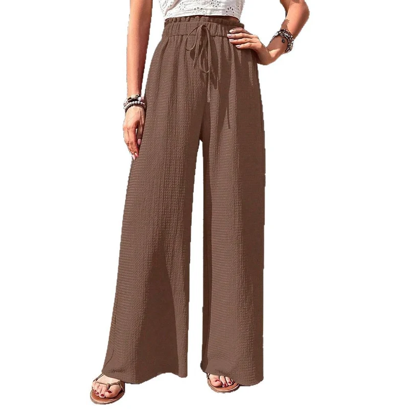Damen Bequeme und elegante weit geschnittene Stoffhose Drune
