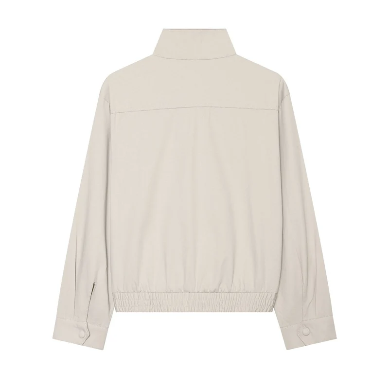Damen Kurzblousonjacke mit Stehkragen und Utility‑Taschen Drune