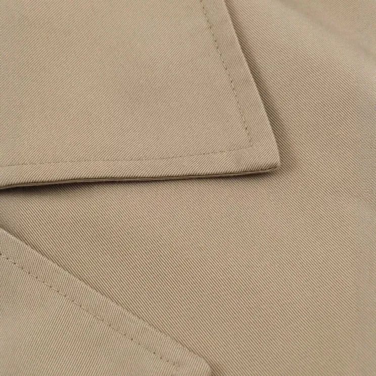 Damen Kurzblouson im Trenchstil mit Boxy‑Silhouette und zweireihiger Knopfleiste Drune