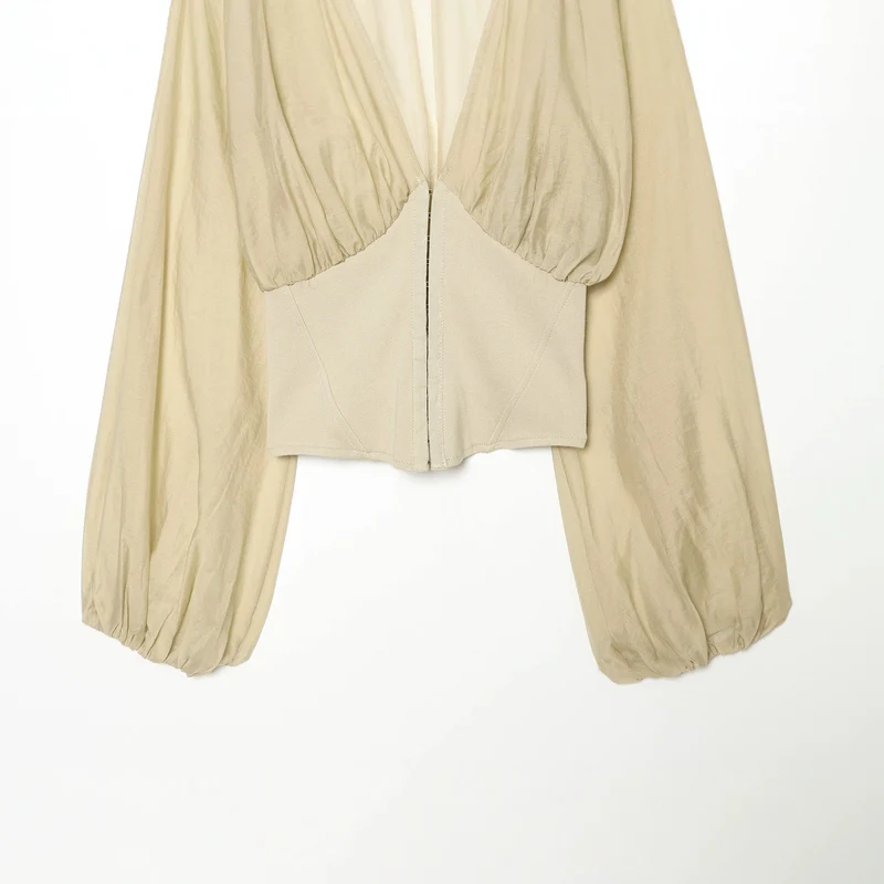 Damen Kurzblouson im Bolero‑Stil mit überschnittenen Fledermausärmeln und tailliertem Reißverschluss Drune