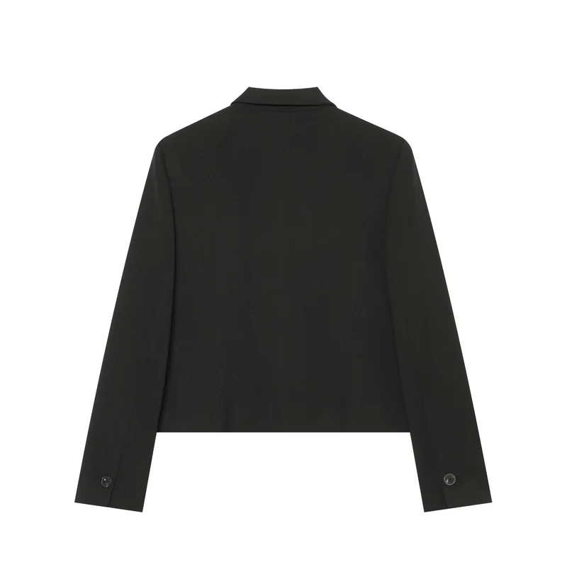 Damen Kurzblazer mit taillierter Silhouette, durchgehender Knopfleiste und feiner Innenfütterung Drune