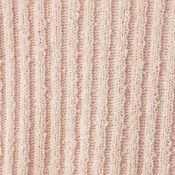 Damen Kurzarm Bouclé‑Cardigan mit Strukturstrick, Fransenbesatz und bezogenen Knöpfen Drune