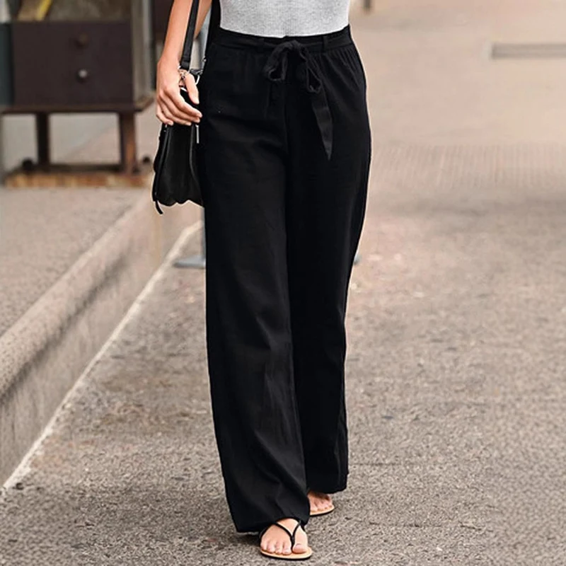 Damen Bequeme und elegante Leinenhose Drune