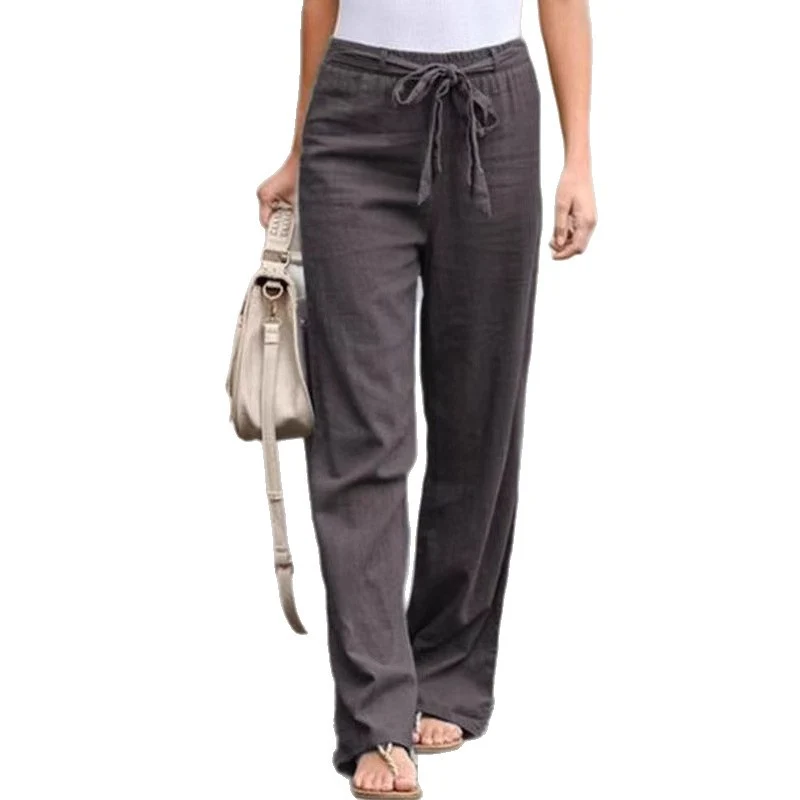 Damen Bequeme und elegante Leinenhose Drune