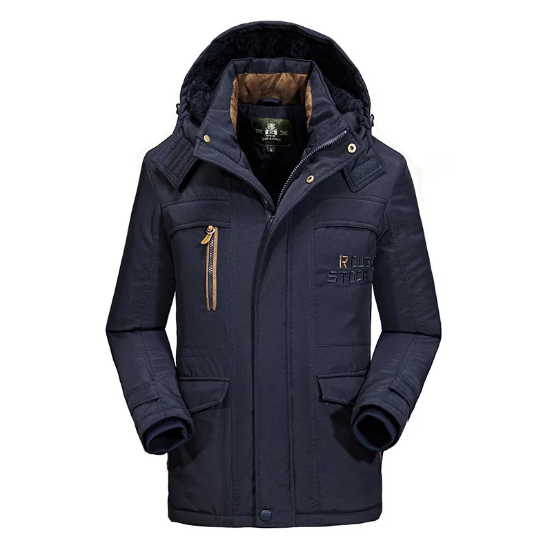 Herren Wetterfeste Winterjacke mit Fleece-Futter Drune