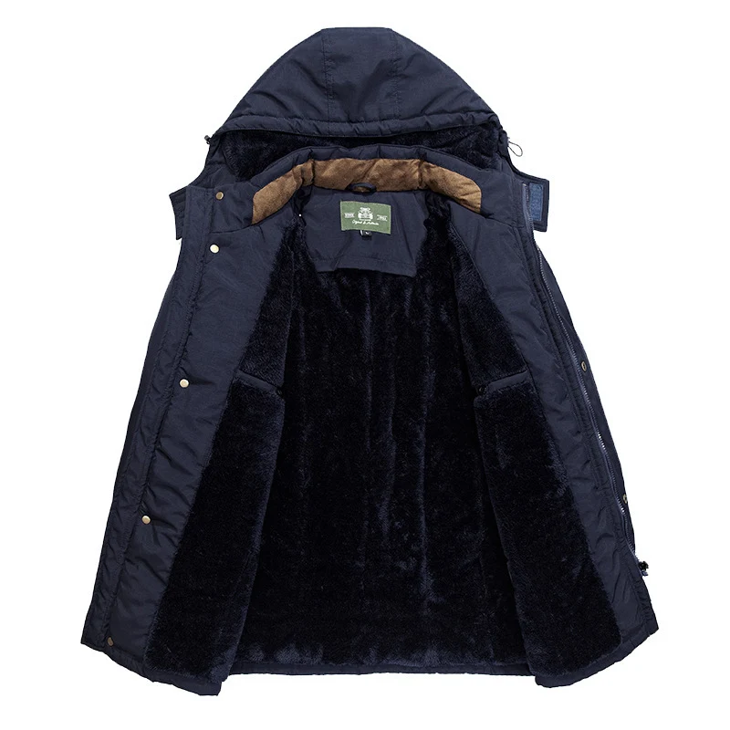 Herren Wetterfeste Winterjacke mit Fleece-Futter Drune