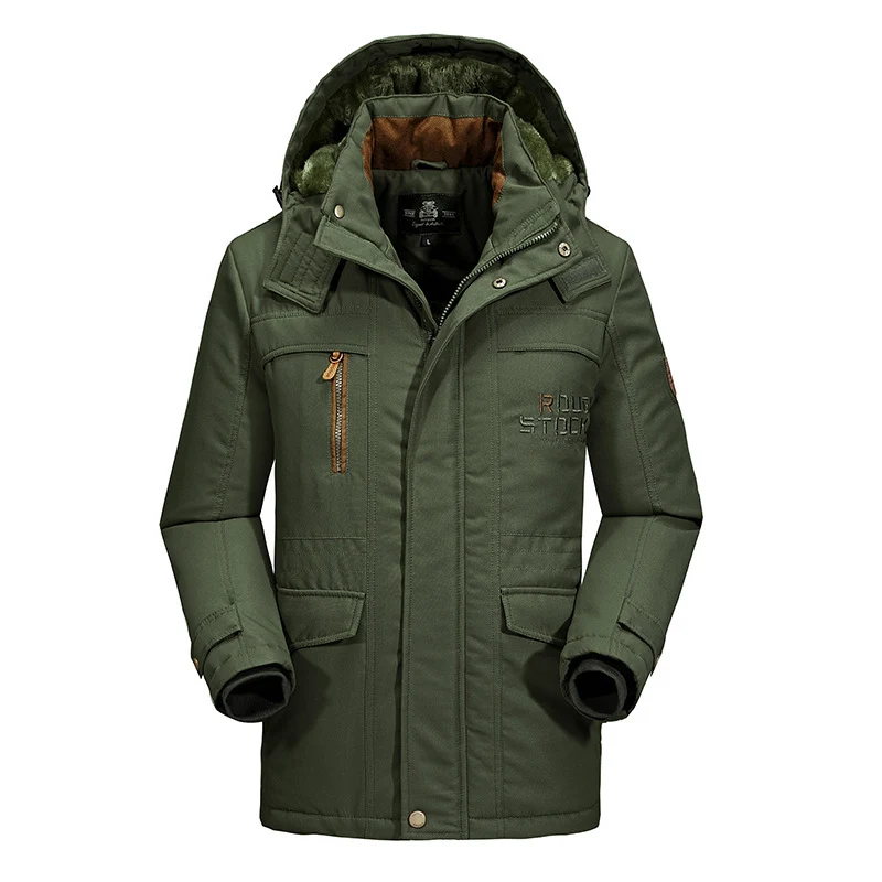 Herren Wetterfeste Winterjacke mit Fleece-Futter Drune