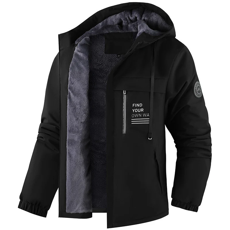Herren Wetterfeste Übergangsjacke mit Fleece-Innenfutter Drune