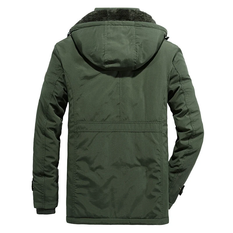 Herren Wetterfeste Parkajacke mit Kapuze Drune