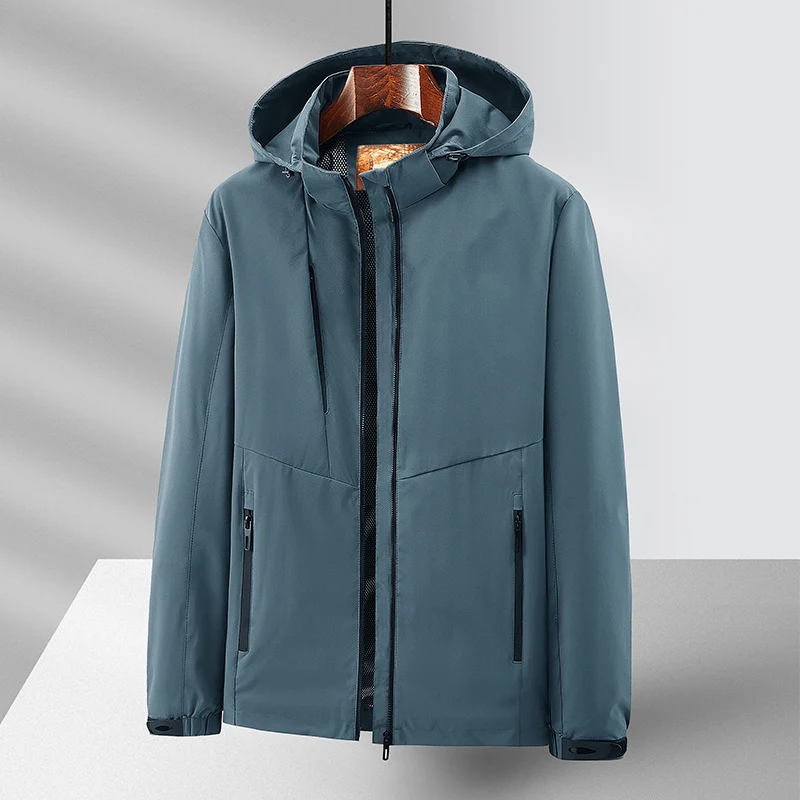 Herren Wetterfeste Outdoorjacke mit praktischer Kapuze Drune
