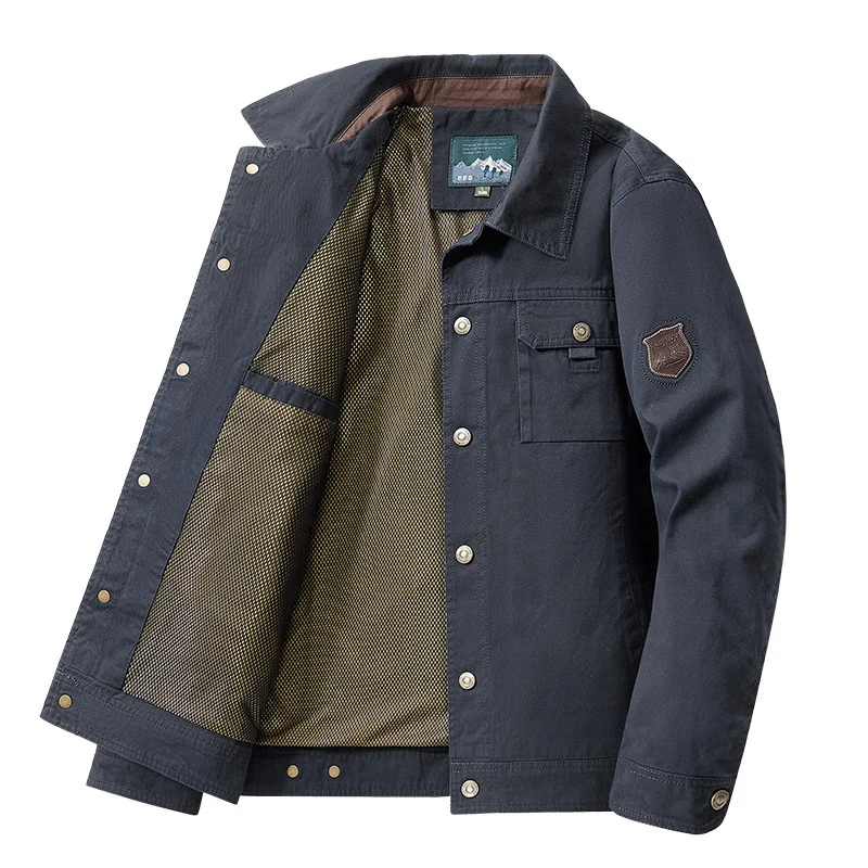 Herren Wetterfeste Outdoorjacke mit praktischen Taschen Drune