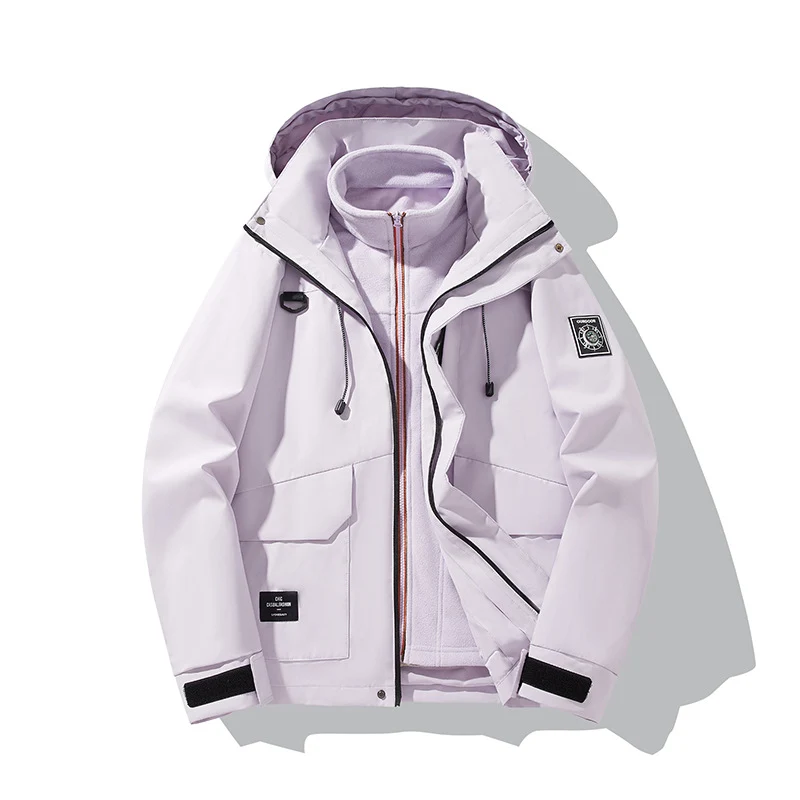 Herren Wetterfeste Outdoorjacke mit Kapuze Drune