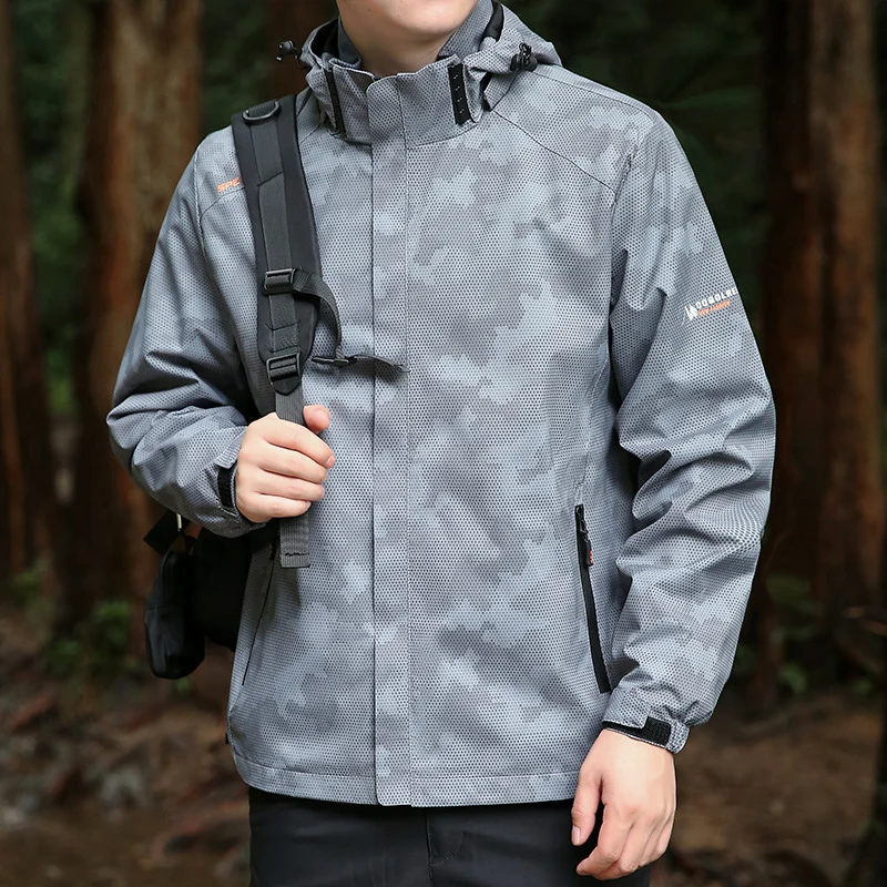 Herren wetterfeste Outdoor-Jacke Drune