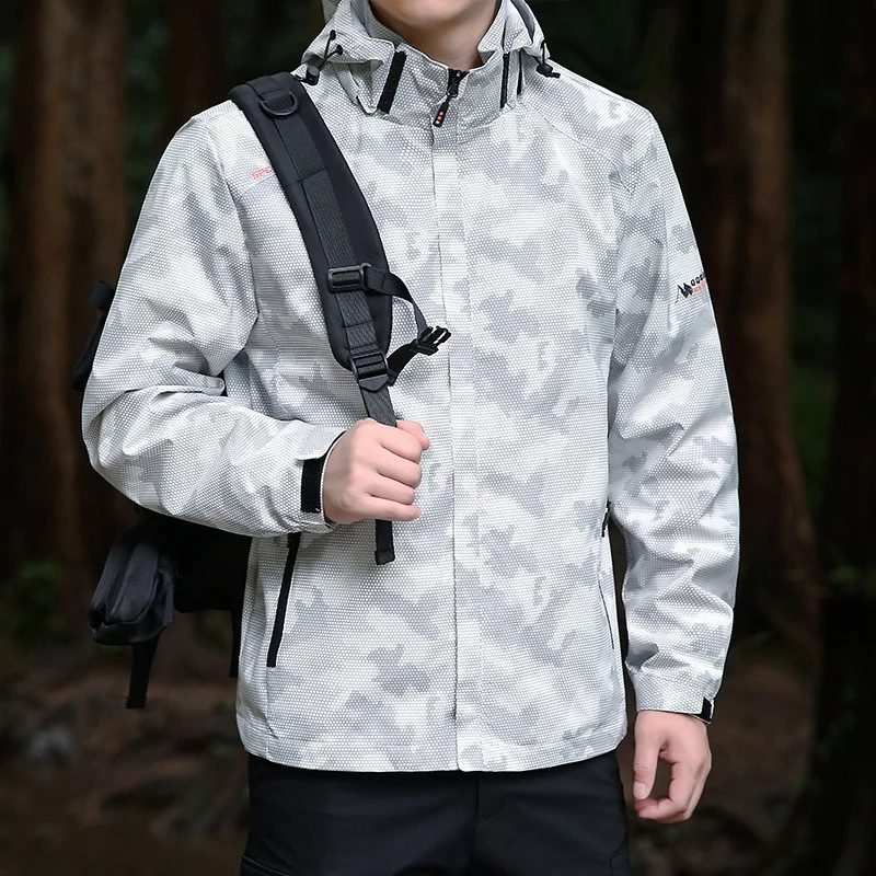 Herren wetterfeste Outdoor-Jacke Drune