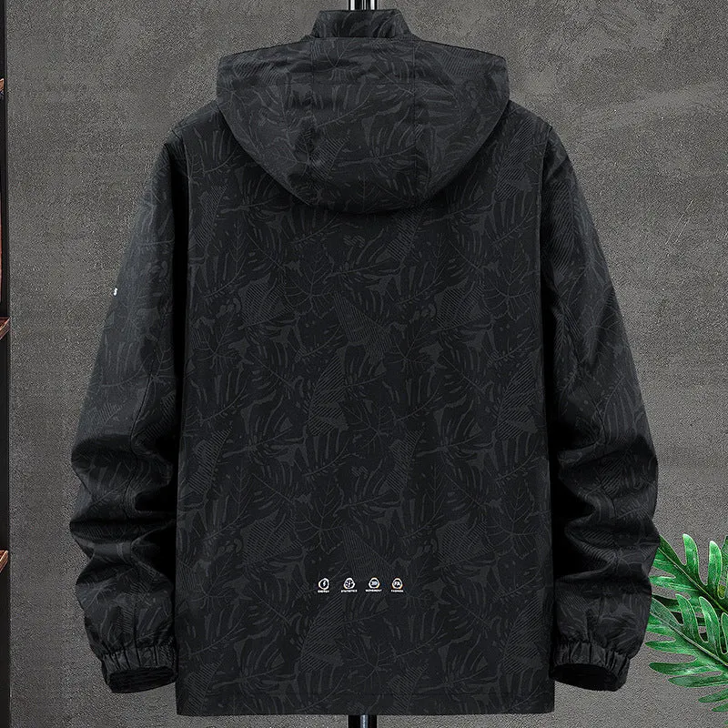 Herren Wetterfeste Allwetterjacke mit praktischem Kapuzendesign Drune