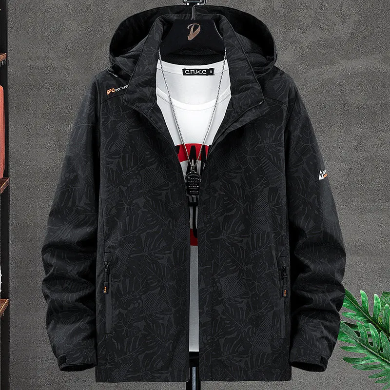 Herren Wetterfeste Allwetterjacke mit praktischem Kapuzendesign Drune