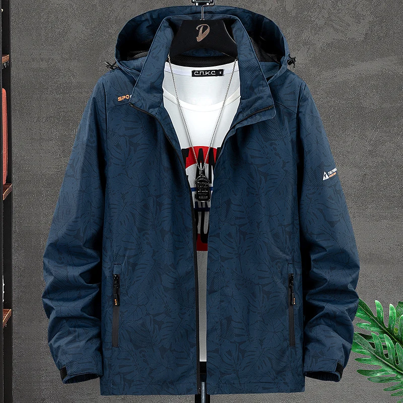 Herren Wetterfeste Allwetterjacke mit praktischem Kapuzendesign Drune