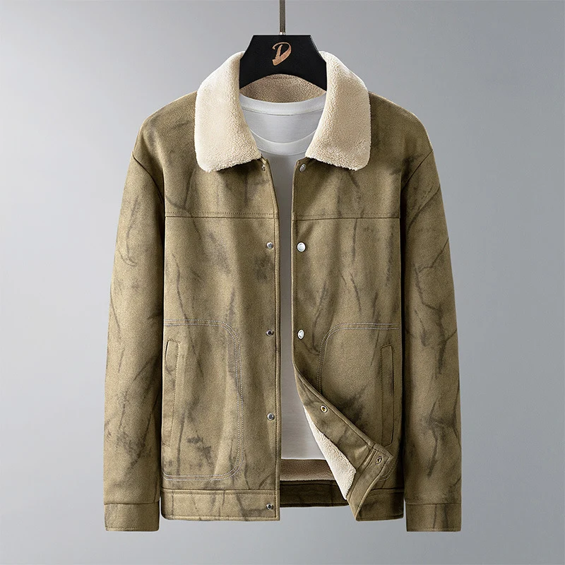 Herren Wendejacke aus Kunstleder mit Kuschelfutter Drune