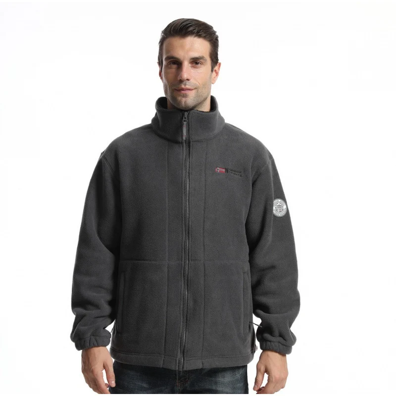 Herren Weiche Fleecejacke mit Reißverschluss Drune