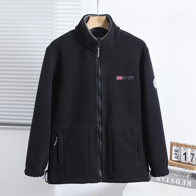Herren Weiche Fleecejacke mit Reißverschluss Drune