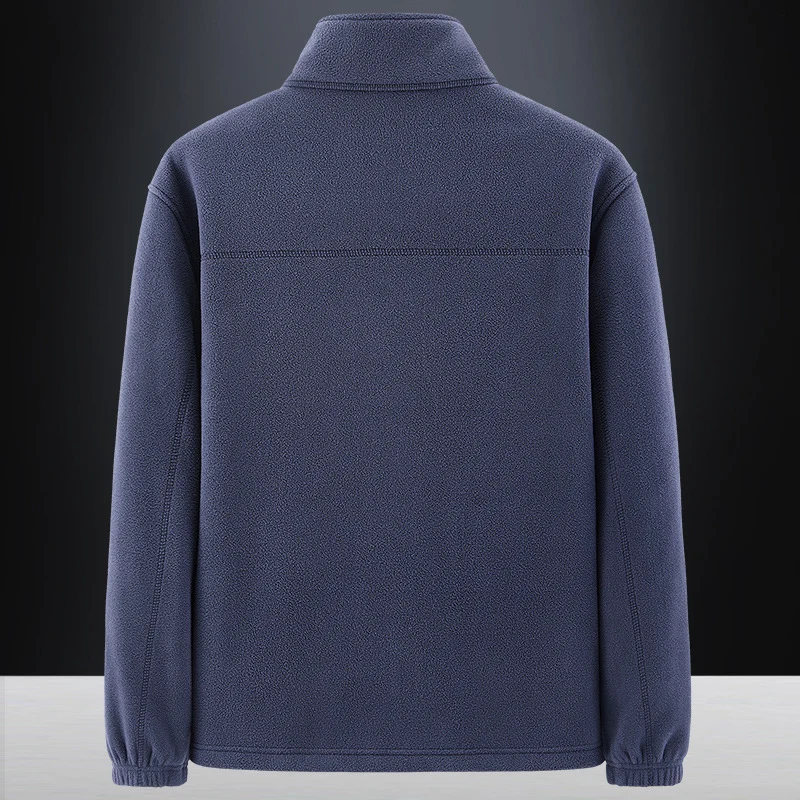 Herren Weiche Fleecejacke mit hohem Kragen Drune