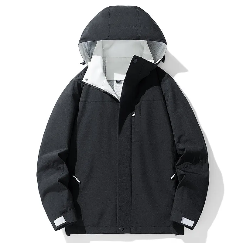 Herren Wasserfeste Übergangsjacke mit verstellbarer Kapuze Drune 1787797911