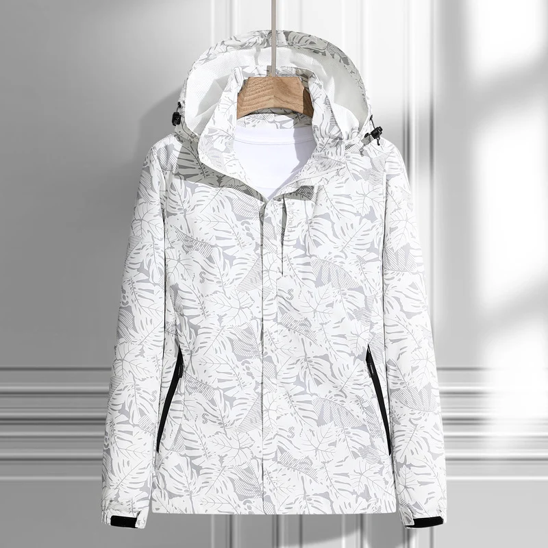 Herren Wasserdichte Outdoorjacke mit Kapuze Drune