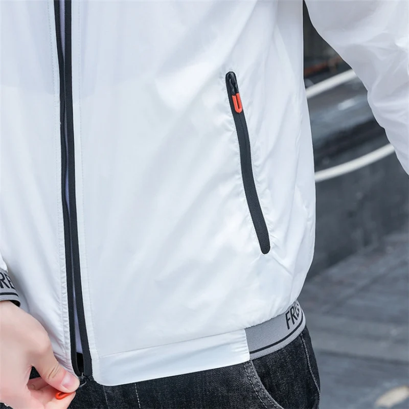 Herren Wasserabweisende Sportjacke mit hohem Kragen Drune