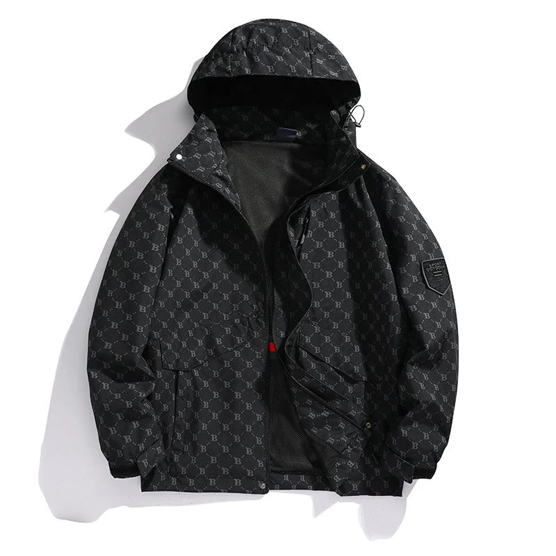 Herren wasserabweisende lange Freizeitjacke Drune