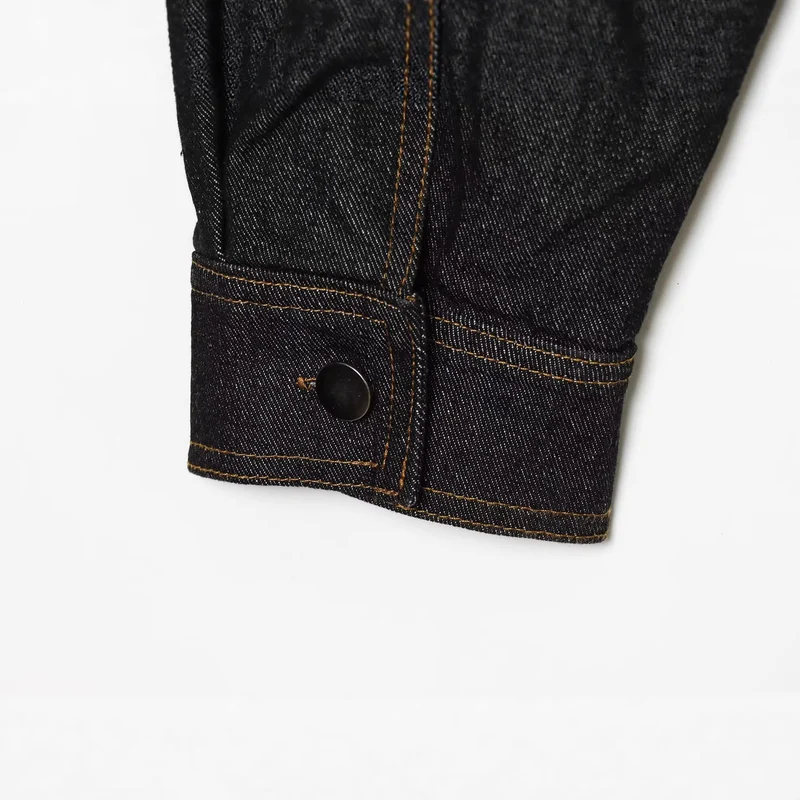 Damen Cropped Jeans-Utility-Jacke mit Reißverschluss, Stehkragen und elastischem Saum Drune
