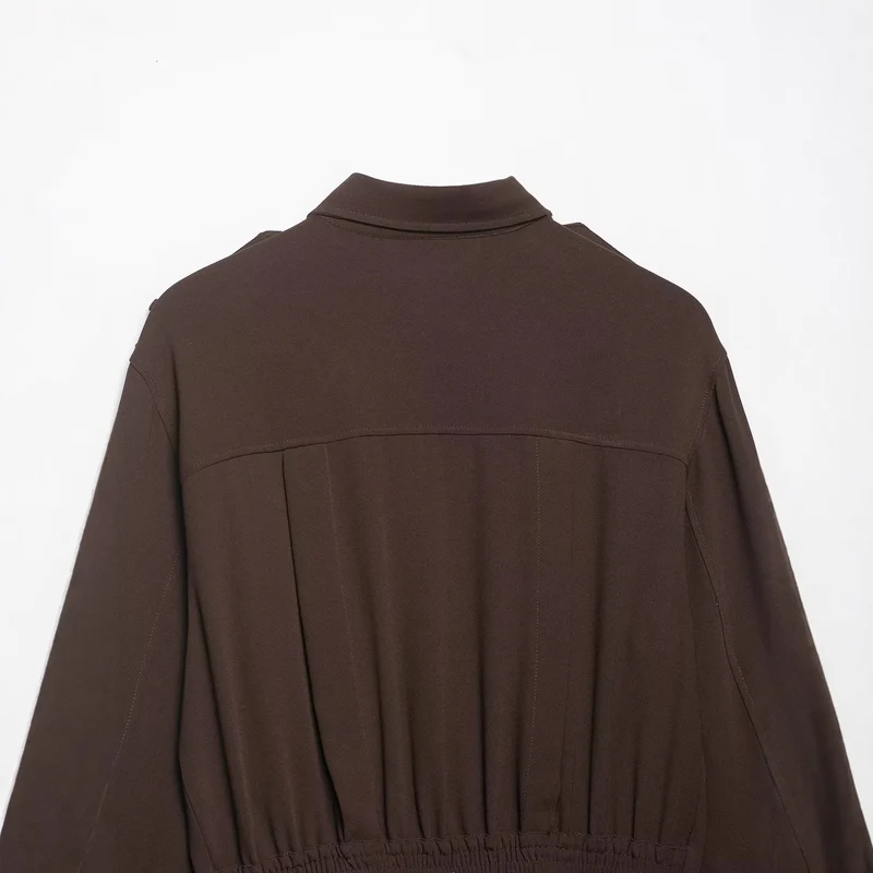 Damen Cropped-Hemdbluse mit dekorativen Epauletten und taillierter Korsettoptik Drune