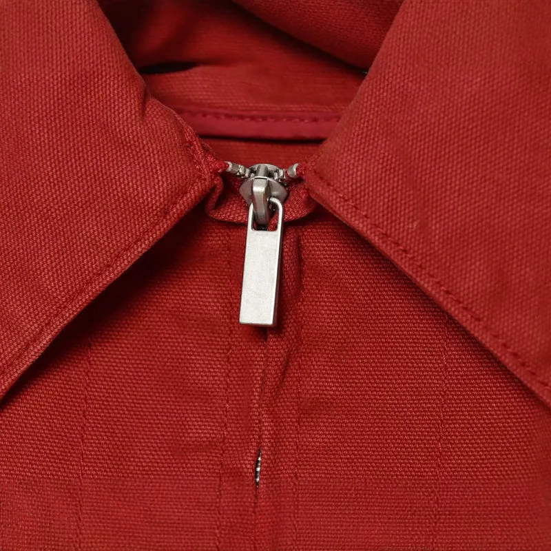 Damen Cropped Boxy‑Bomberjacke mit Hemdkragen, Reißverschluss und elastischem Saum Drune