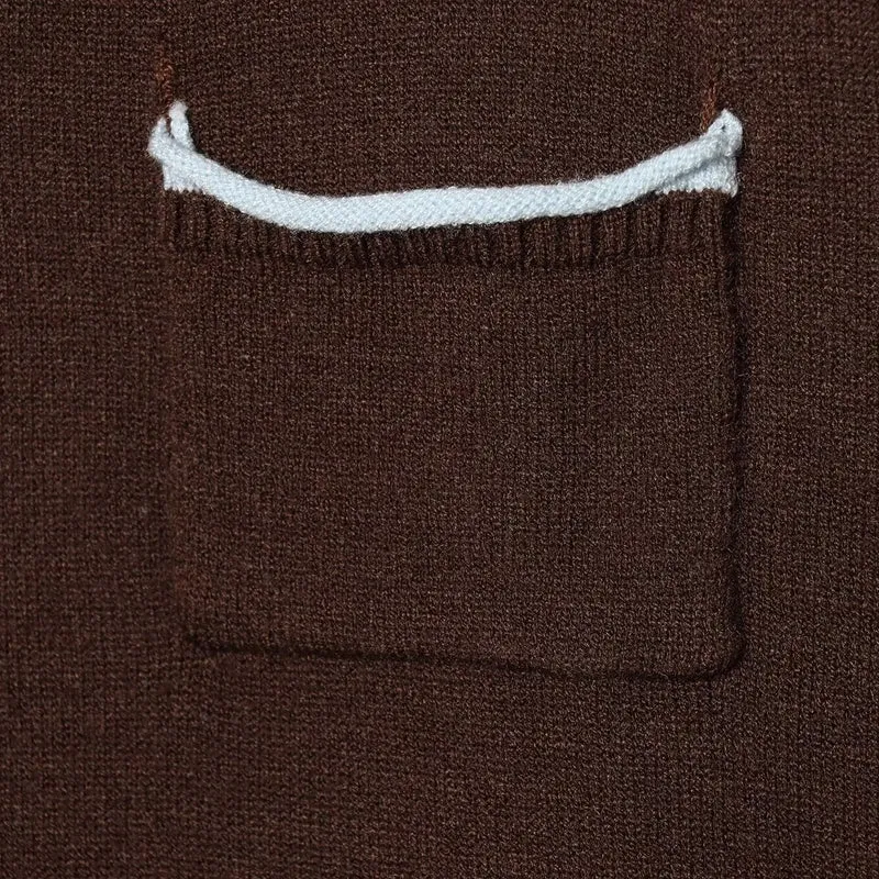 Damen Cardigan mit kontrastfarbener Knopfleiste und zweifarbigen Ärmeln Drune