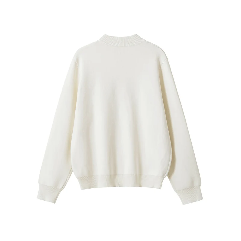 Damen Boxy-Strickjacke mit Knopfverschluss und Rippbündchen Drune