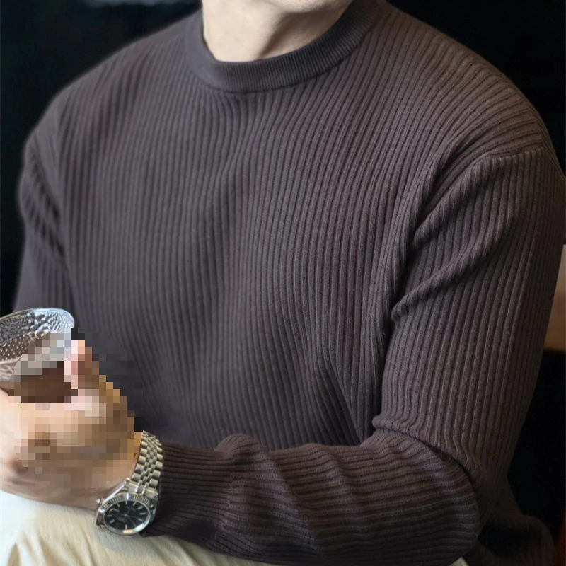 Herren Moderate Rippstrickpullover Drune