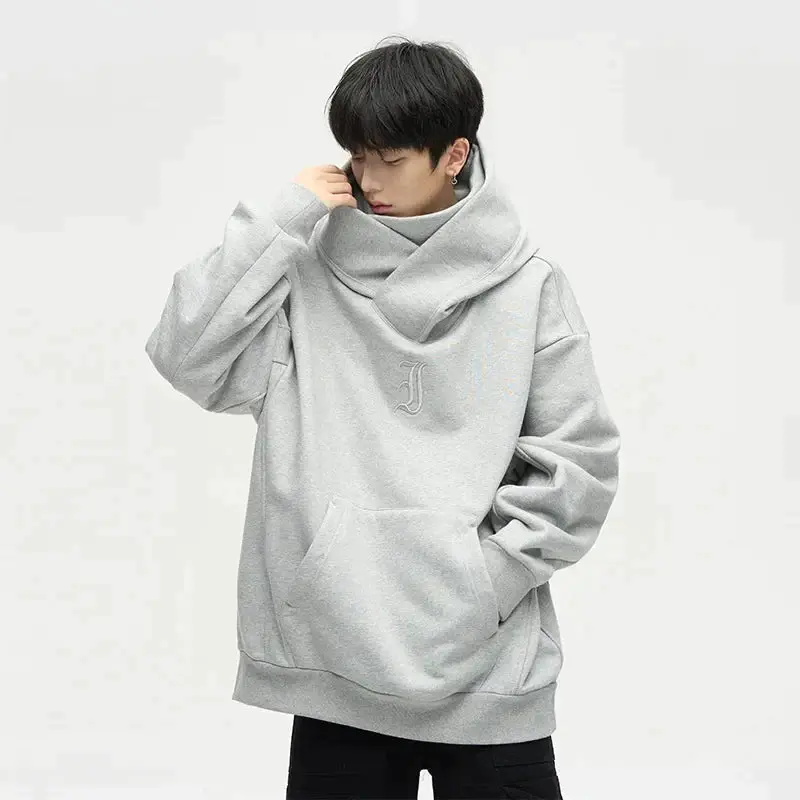 Drune | Ninja-Hoodie mit Doppeltem Ausschnitt