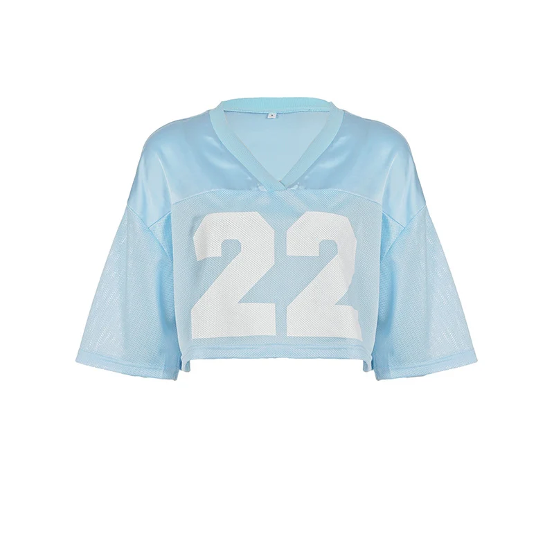Damen cropped Sportoberteil im lässigen Mesh-Design Drune