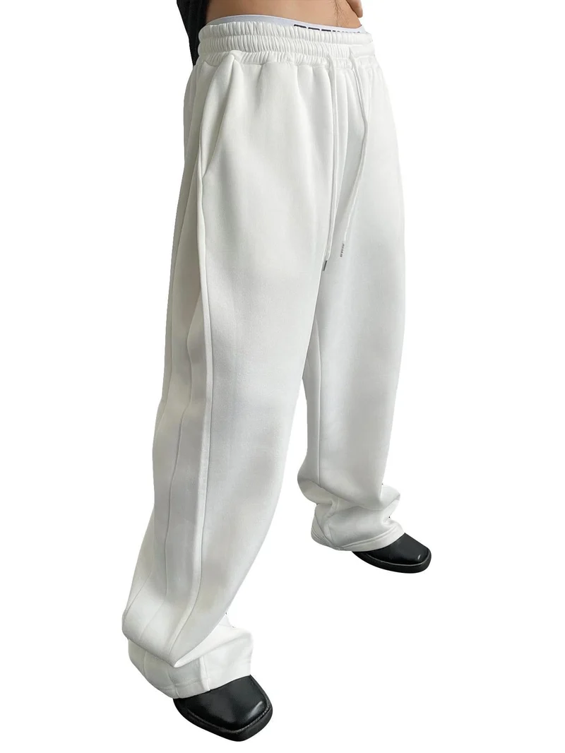 Unisex nan lässige Oversize Jogginghose mit elastischem Bund und Kordelzug Drune