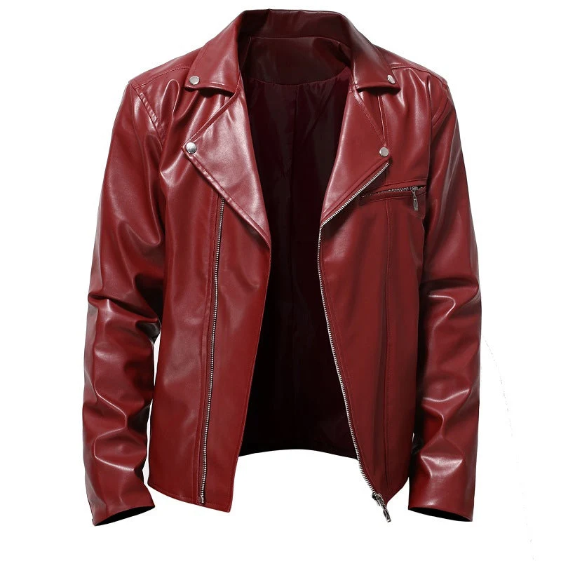 Herren Bikerjacke aus hochwertigem Kunstleder Drune