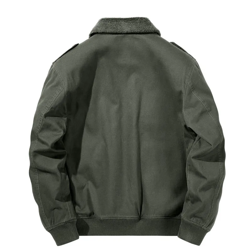 Herren Warme Übergangsjacke mit Fleece-Innenfutter Drune