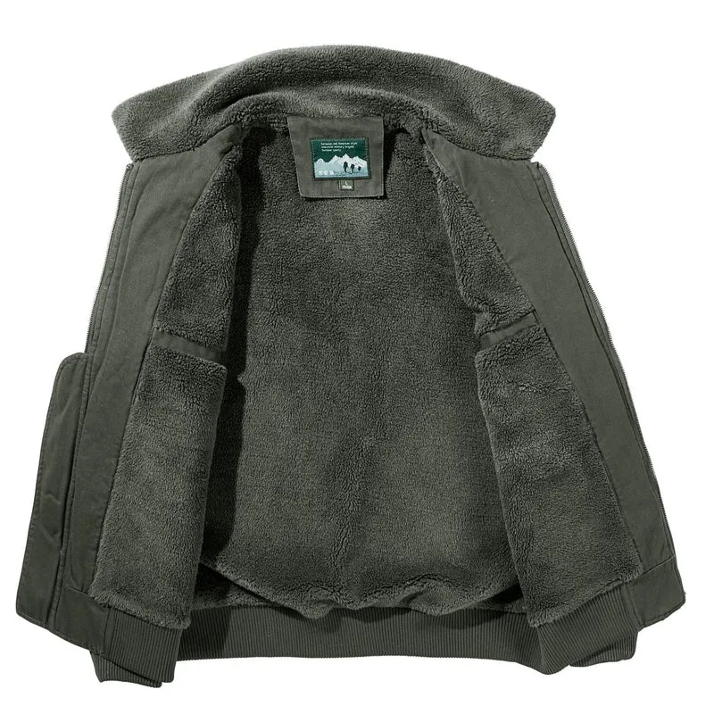 Herren Warme Übergangsjacke mit Fleece-Innenfutter Drune