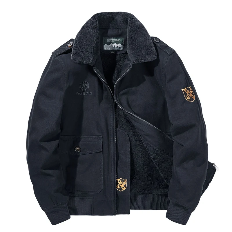 Herren Warme Übergangsjacke mit Fleece-Innenfutter Drune