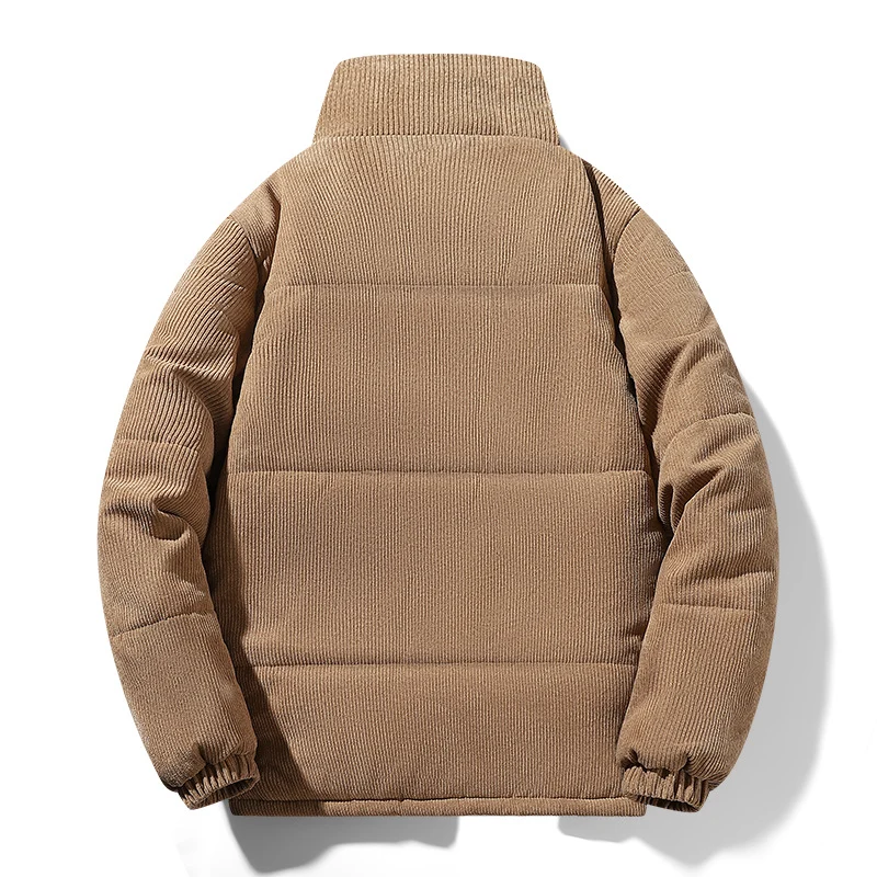 Herren Warme Steppjacke mit hohem Kragen Drune