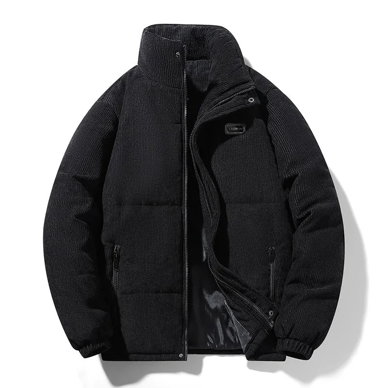 Herren Warme Steppjacke mit hohem Kragen Drune