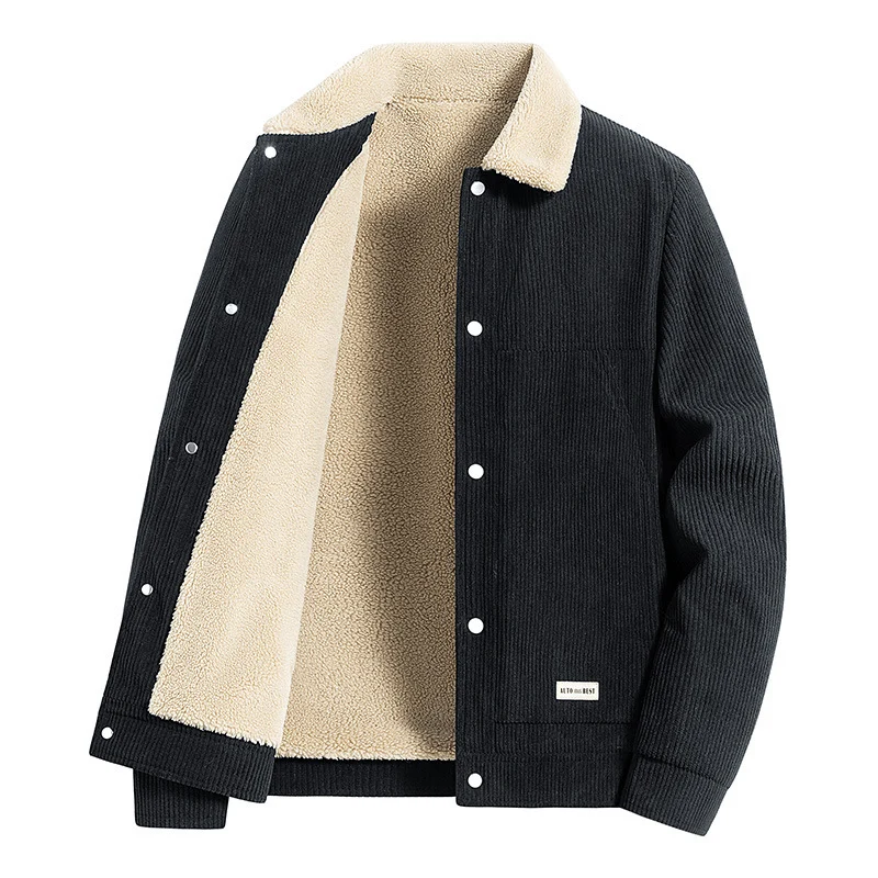 Herren Warme Cordjacke Drune