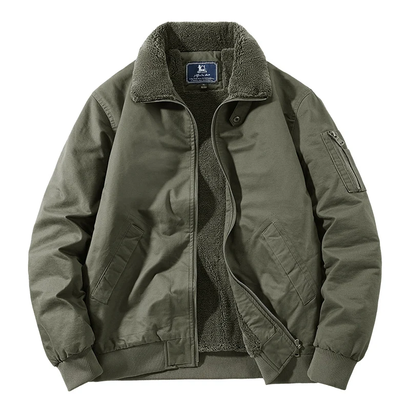 Herren Urbaner Blousonjacke mit Teddyfutter Drune