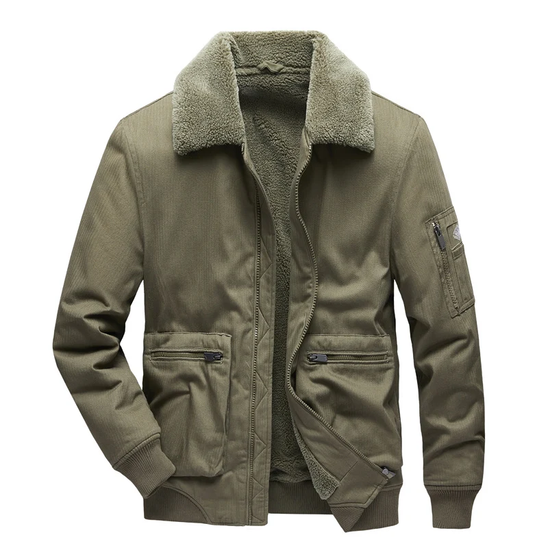 Herren Urbane Übergangsjacke mit Kunstfellkragen Drune