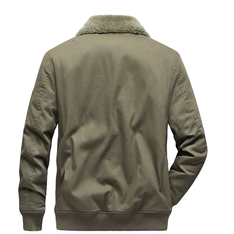 Herren Urbane Übergangsjacke mit Kunstfellkragen Drune